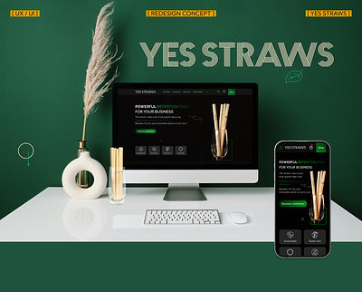 Website redesign. Adaptive design. Straws made of reed. adaptive design advertising biodegradable brand business cocktail compostable distribution eco friendly horeca investment product redesign sales shop straws sustainability uiux web design website