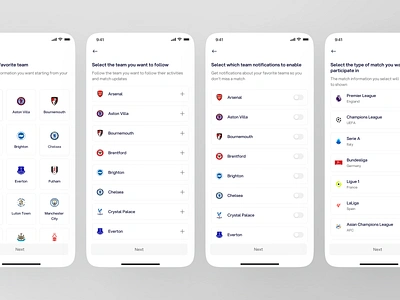 ScoreSync - Live Score App [On Boarding] category fifa flashscore football app liga live app live score match mobile mobile app design mobile apps onboarding product design score scoreboard soccer sport sport app tournament world cup