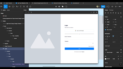 Interactive Clean & Secure Login in Figma design system figma figma design figma kit figma prototyping form login login form microinteractions modern design register ui ui kits ui login uidesign user friendly web design