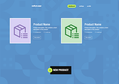Saikyo.app - Bauhaus design exploration bauhaus design japanese product page ui web design