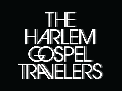 THGT 60s 70s band funk gospel halftone harlem illusion logo mid century modern modernism music old school travelers trippy type typography
