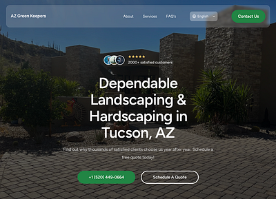 Local landscaper website! (multi-language) design ui ux web design