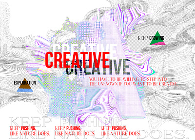 Creative poster color design graphic illustration inspiration shape visual