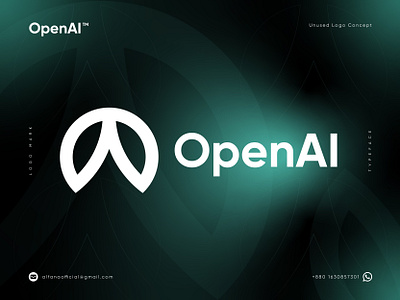 OpenAI - Logo Design Concept a logo blockchain brand identity branding chatgpt crypto currency defi logo logo design logo identity logotype metaverse midjourney modern logo nfts o logo openai token wallet