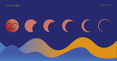 Moonlit Coffee Illustrations branding graphic design illustration logo