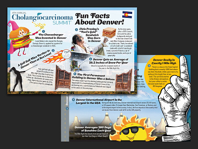 "Fun Facts About Denver" Postcard cca summit denver design graphic design postcard