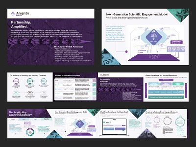 Amplity Health Capabilities Brochure amplity health brochure design graphic design medcomms rollfold