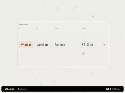 Classifications ai animation branding brutalist catalog clothing fashion figma interaction design minimal minimalism minimalistic motion design search touch typography ui ux web web app