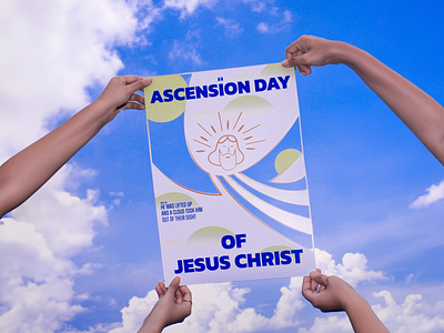 Ascension Day of Jesus Christ asension day design graphic design illustartion illustration jesus christ poster