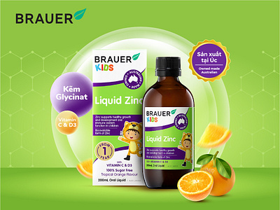 BRAUER advertisement branding brauer design graphic design illustration poster vitamin zinc