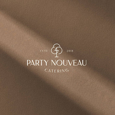 PARTY NOUVEAU / CATERING LOGO catering food logo symbol tree