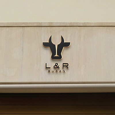 L&R / BEEF RESTAURANT LOGO bar beef branding restaurant
