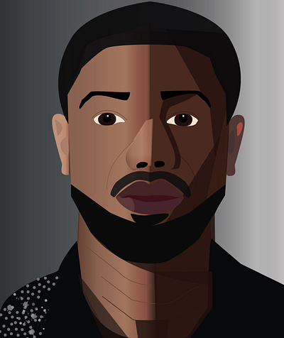 Michael B. Jordan adobe illustrator celebrities design digital graphic digital illustration drawing graphic art graphic design illustration male people vector