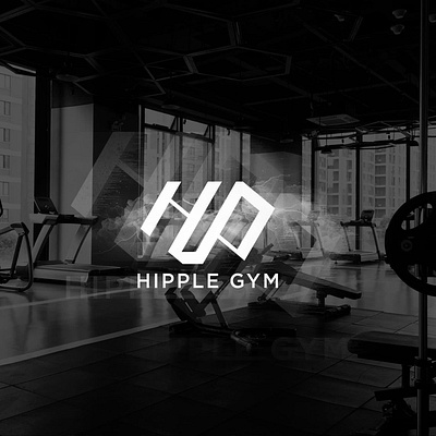 HIPPLE GYM LOGO fitness gym monogram symbol