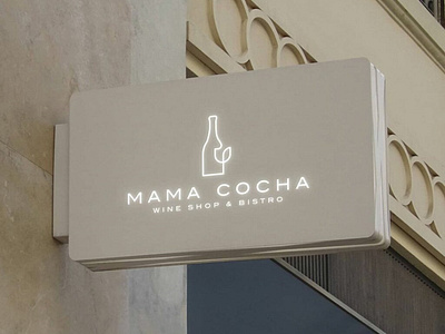 MAMA COCHA / WINE LOGO bottle branding drink logo wine