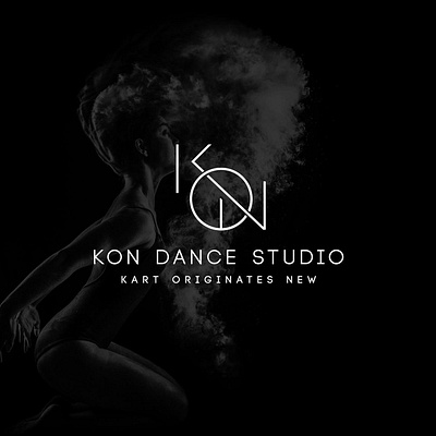 KON DANCE STUDIO LOGO branding dance logo
