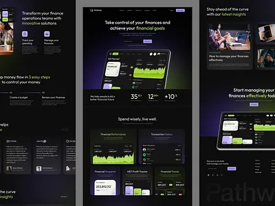Pathway - Finance Website Design branding design eliteflow finance financial graphic design logo web design webflow website