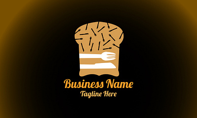 bread logo beverage branding bread bread logo business name design drink elegant food fork graphic design illustration logo logo design logo designer minimalist restaurant spoon vector