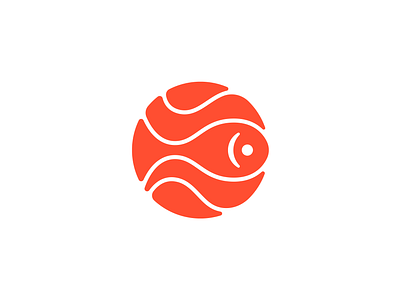 Fish brand branding design elegant fish food graphic design illustration logo logo design logo designer logotype mark minimalism minimalistic modern salmon sea sign