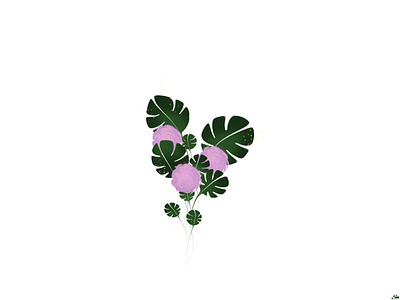 Minimalistic Plant aesthetic art background bouquet design flower illustration invitation minimalistic plant
