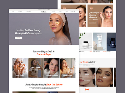 BioLush - Beauty shop beauty beauty website body therapies website branding cosmetic cosmetic shop website fitness website graphic design header landing page motion graphics therapied website ui website design