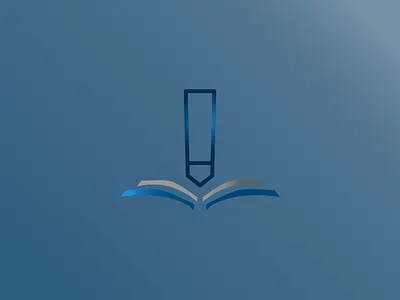 pencil book logo book branding design education elegant eraser gaming graphic design illustration logo logo design minimalist pen pencil project school school fee stationary student vector