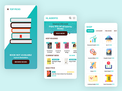 E-Book App UI Design app ui app ui design book ap book app design book purchase app e book app e book app design e book app ui mobile app ui mobile app ui design