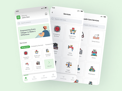 NeighborhoodLink. community app figma neighborhood uiux