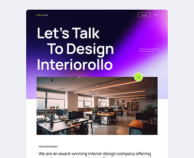 Interiorollo - Interior Design Agency agencywebsite interiordesign landingpage website