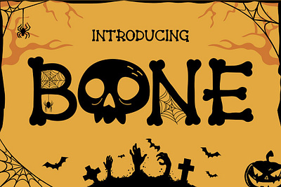 Bone Fonts card fonts fun fonts fun fotns silhouette fonts spider fonts