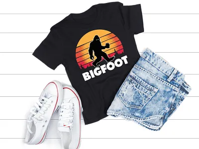 Bigfoot T-shirt | T-shirt Design | Tee bigfoot bigfoot tshirt buy now clothing creative creative design creativity custom tshirt design graphic graphic tshirt man tshirt retro retro tshirt t shirt t shirt design tshirt typography vintage woman tshrit