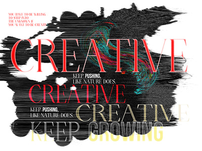 Creative poster branding color design graphic inspiration shape visual