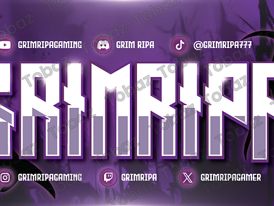 Gaming Banner Design banner brand design gaming gamming banner graphic design twitch gaming banner