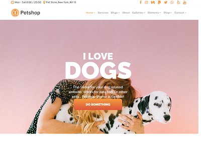 Dog Breeding Website Concept branding design graphic design ui ux website wordpress