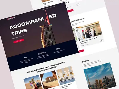 Voyages Travel Website adventure booking website dubai travel landing page motion graphics pixelean popular sahin mia tourism travel travel agency travel website design ui animation uiux user interface web design webdesign website website animation website design