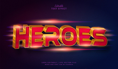 Text Effect Heroes hero heroes motion graphics neon motion picture ranger space superhero text effect