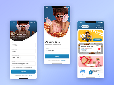 MyFoodbox mobile app ⚡️ app branding design food aplication mobile application mobile design ui ui design uiux ux ux design