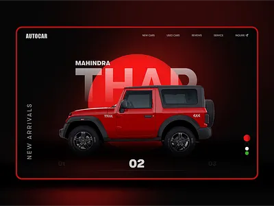 Autocar - Your Ultimate Car Shopping Experience autocar automotive website landing page car car sell website photoshop psd to html web design