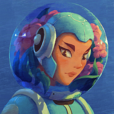 SPACE GIRL art character illustration