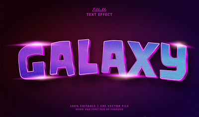 Text Effect Galaxy alien chrome earth motion graphics motion picture neon retro space text effect