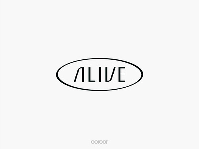 Alive Nature Wordmark Logo active alive font food fruit high end luxury natural nature organic sport supplement unique font wordmark