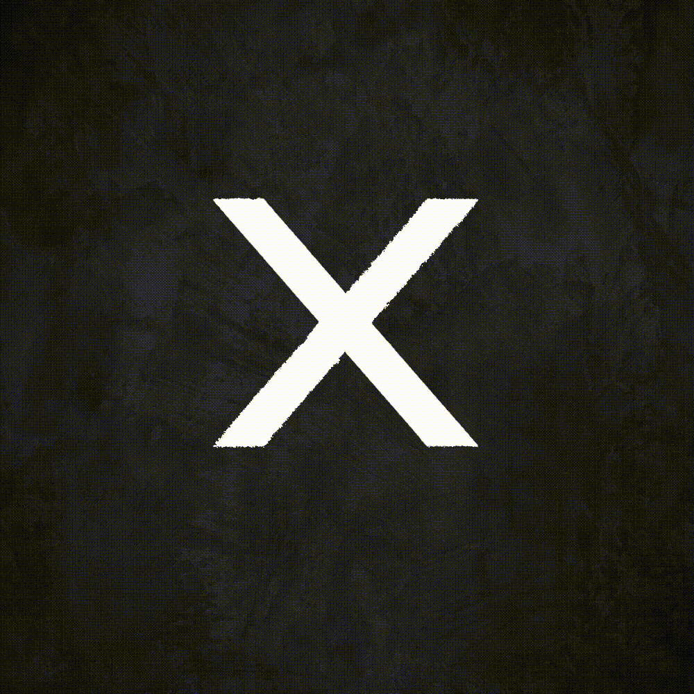 Letter "X" motion graphics