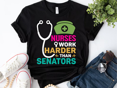 Nurse T-shirt Design bulk t shirt design clothes clothing custom t shirt eps graphic design hoodie desing illustration mug design nurse nurse day t shirt nurse t shirt design nurses tee nursing print on demand senators t shirt design trendy t shirt design typography