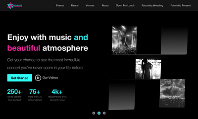 Experience the Joy of Music and Beautiful Atmosphere artisticdesign bookingsystem concertenthusiasts concertexperience concerttickets concertvenue concertwebsite digitalexperience entertainmentwebsite eventdiscovery interactivemap livemusic musiccommunity musicevents onlinebooking uiuxdesign upcomingevents userfriendlydesign videocontent visualappeal