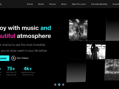 Experience the Joy of Music and Beautiful Atmosphere artisticdesign bookingsystem concertenthusiasts concertexperience concerttickets concertvenue concertwebsite digitalexperience entertainmentwebsite eventdiscovery interactivemap livemusic musiccommunity musicevents onlinebooking uiuxdesign upcomingevents userfriendlydesign videocontent visualappeal