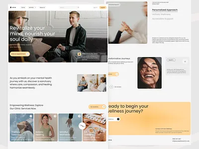 VERVE - Mental Health Website graphic design health landing landing page medical care mental mental health mental health website ui ui design ux uxui web web design website website design wellness