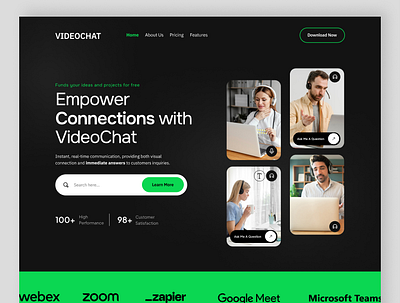 Video Chat | Website Design landing page new web designs new websites design top ui video website design