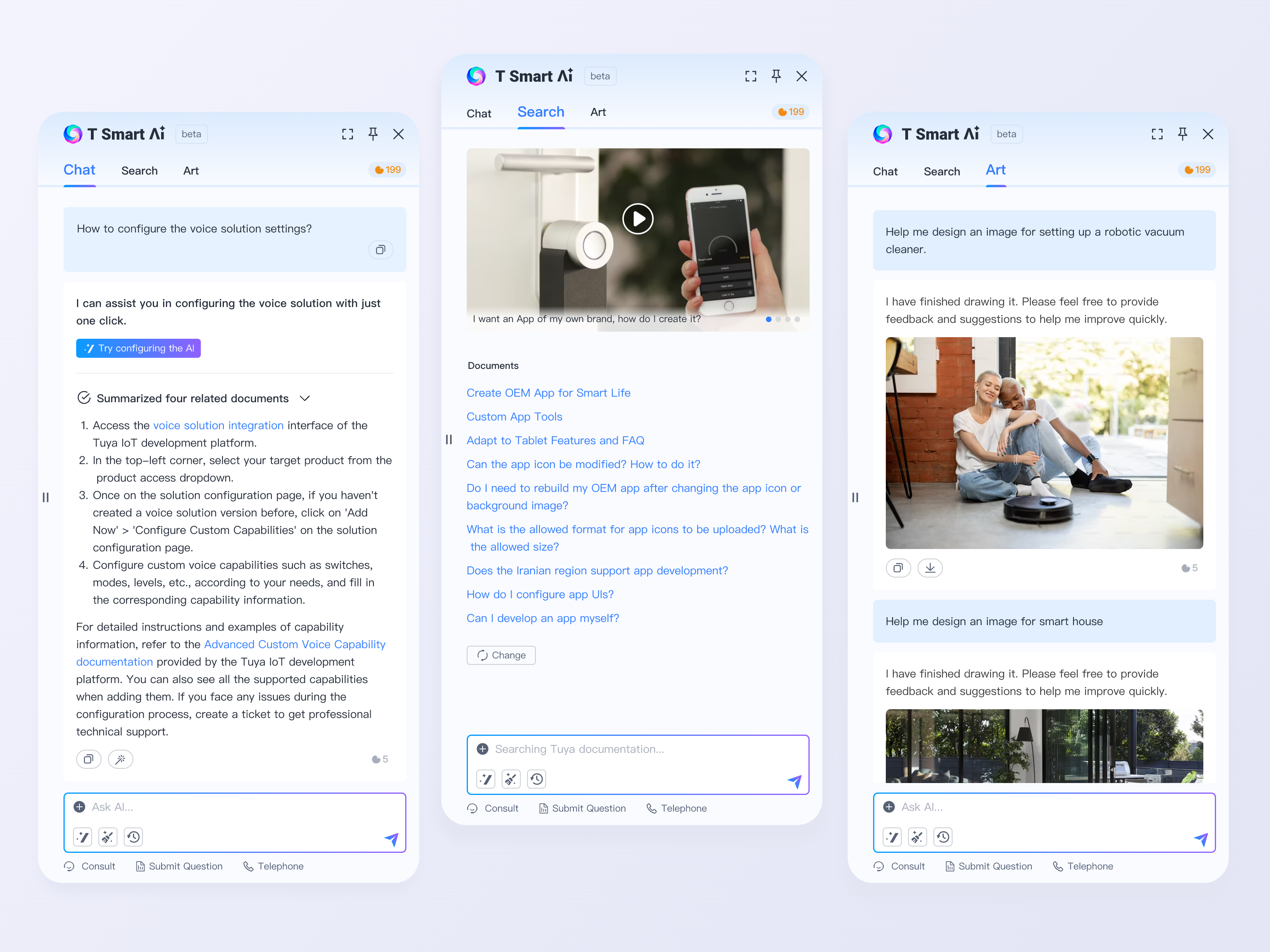 Tuya AI ai chat smart ai tuya ui