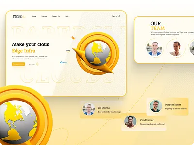 Paperclip cloud system 3d branding cloud design dribble figma freepik graphic design illustration latest logo trends ui ux website websitedesign