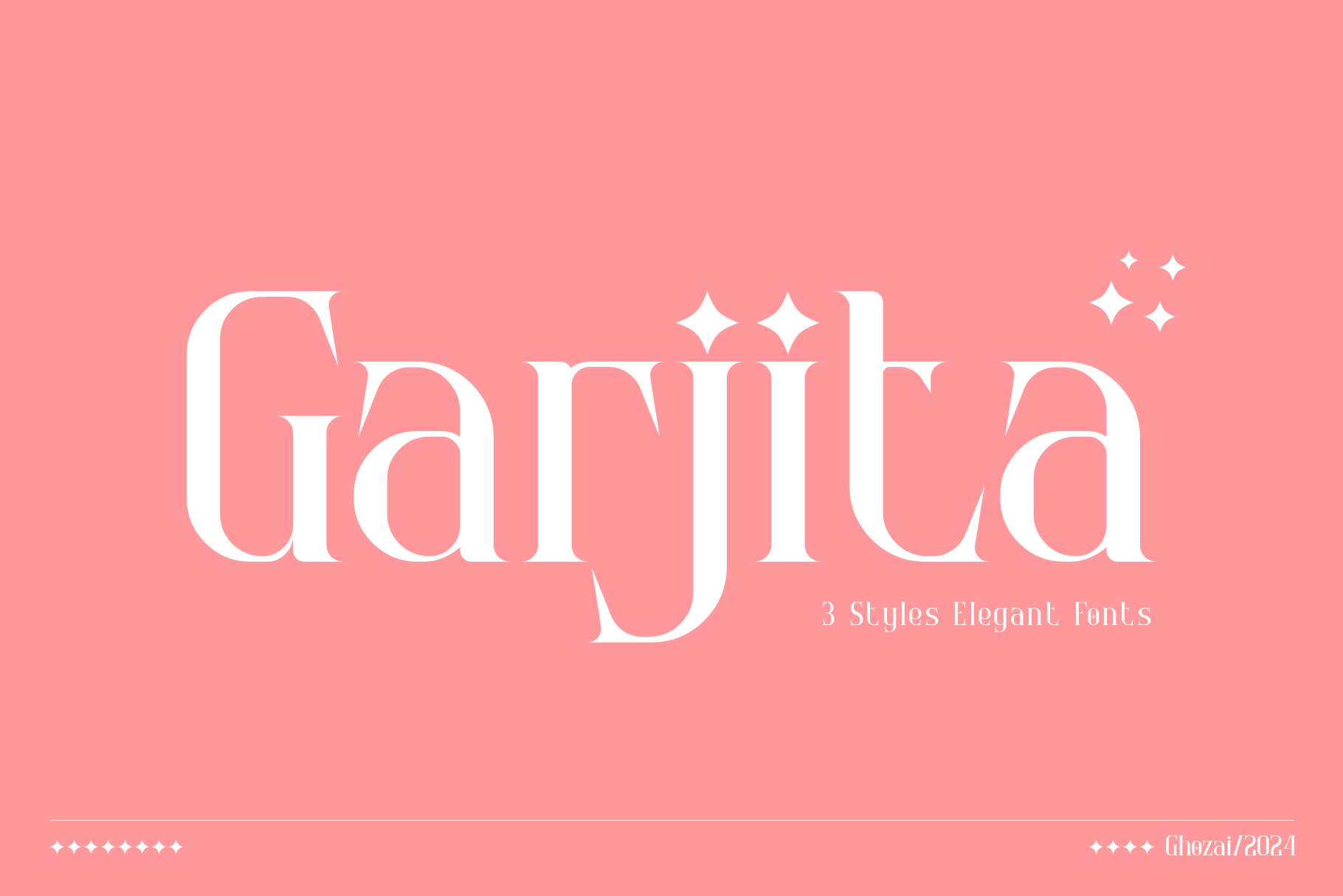 Garjita - Font display font elegant font fashion font design luxury poster font serif type design typeface typography
